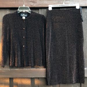 JS Collections Petite 3-piece brown/copper set